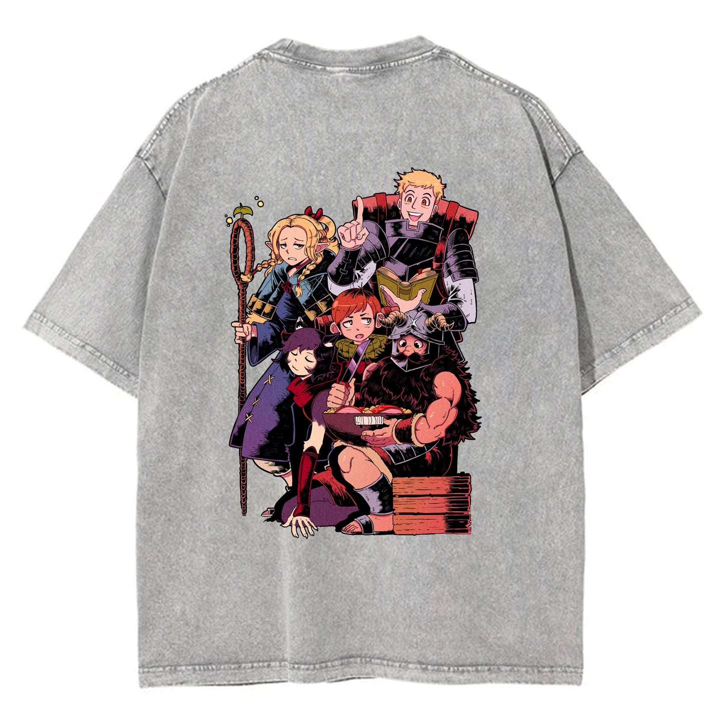 Anime Delicious in Dungeon Marcille Merchandise Printed T-shirt