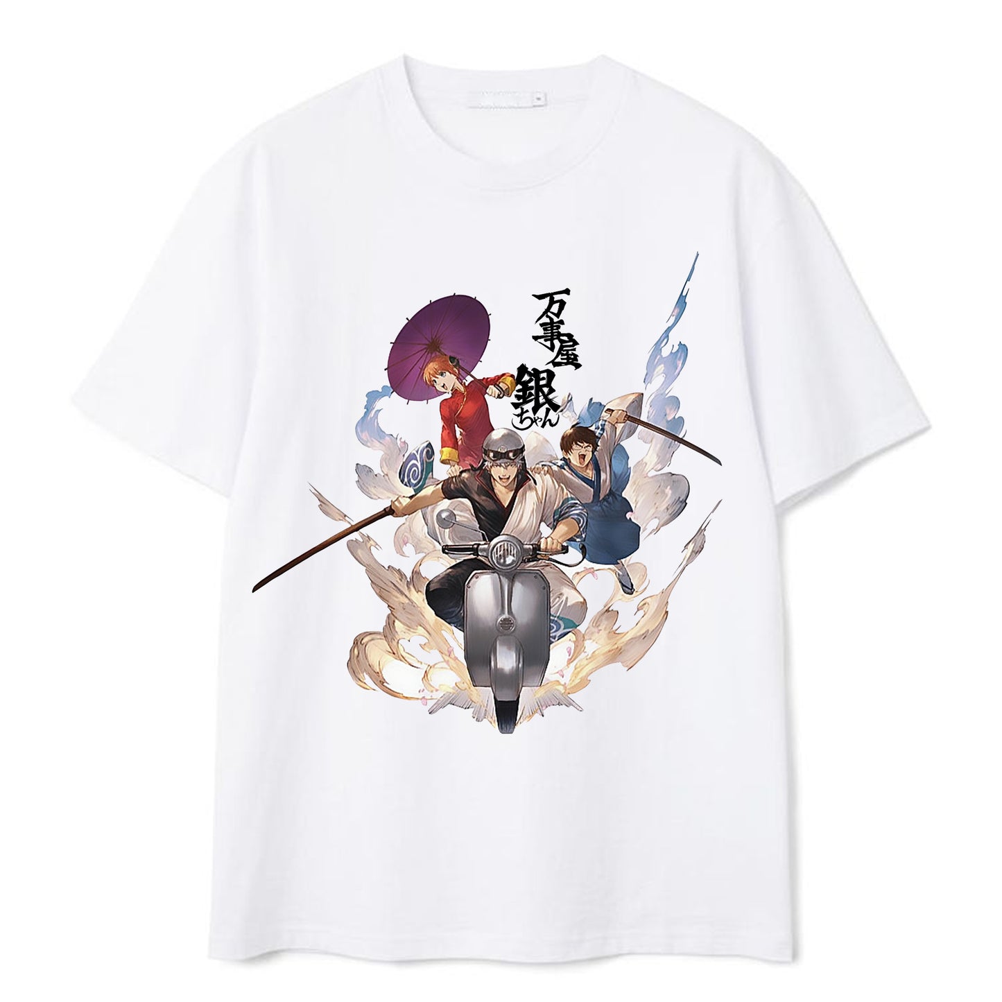 Manga Gintama T-Shirts Gintoki Sakata Top