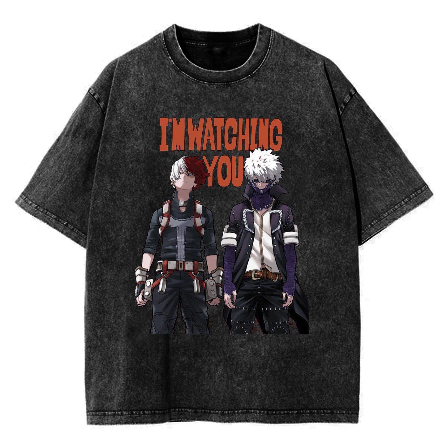 My Hero Academia Izuku Midoriya in Circle Crew Neck Short Sleeve Athletic Heather Boy's T-Shirt