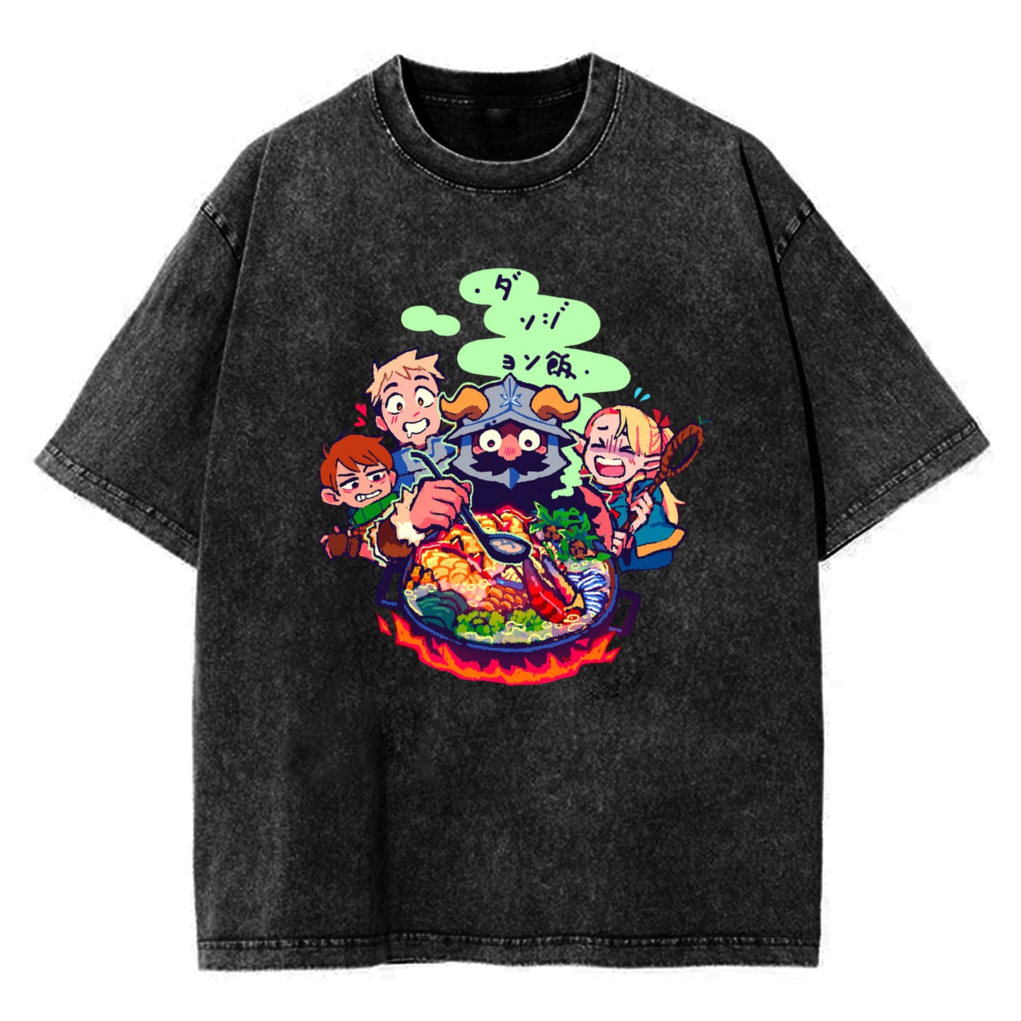 Dungeon Meshi Anime Marcille Laios T Shirt Summer Delicious In Dungeon T Shirts