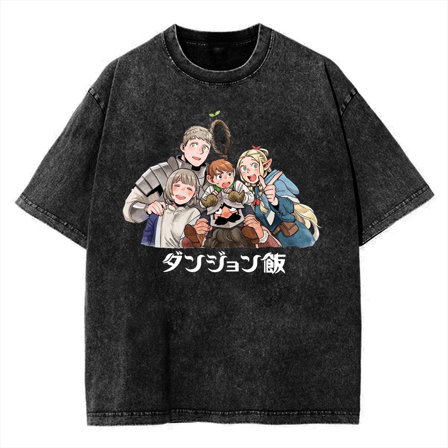 Anime Delicious in Dungeon Marcille Merchandise Printed T-shirt Fashion T-shirts