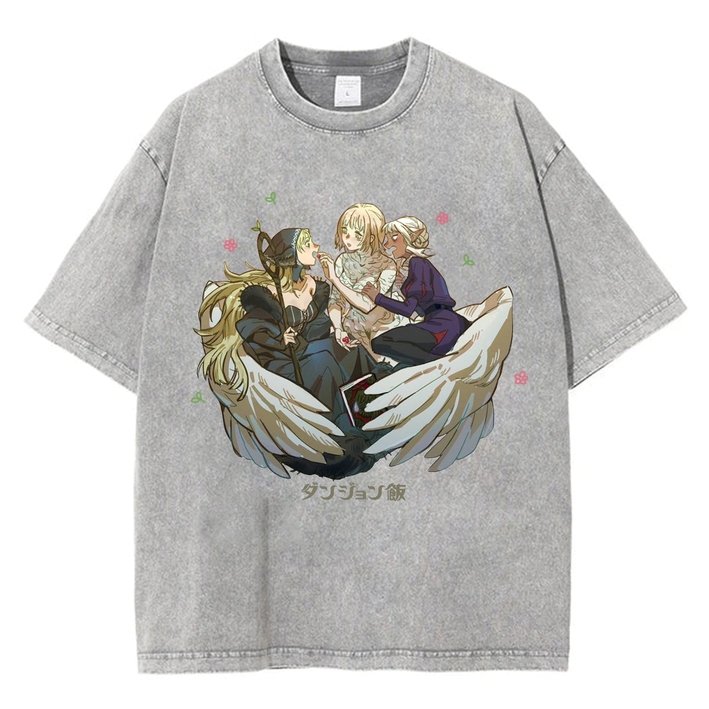 Funny Delicious in Dungeon T-Shirt - Retro Japanese Anime Design