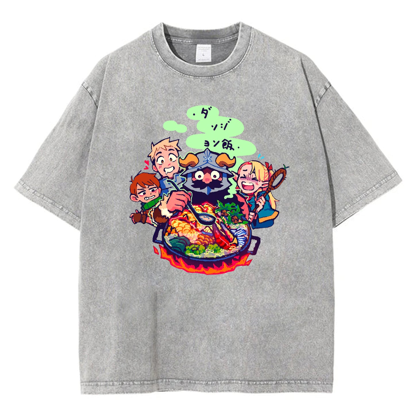 Dungeon Meshi Anime Marcille Laios T Shirt Summer Delicious In Dungeon T Shirts