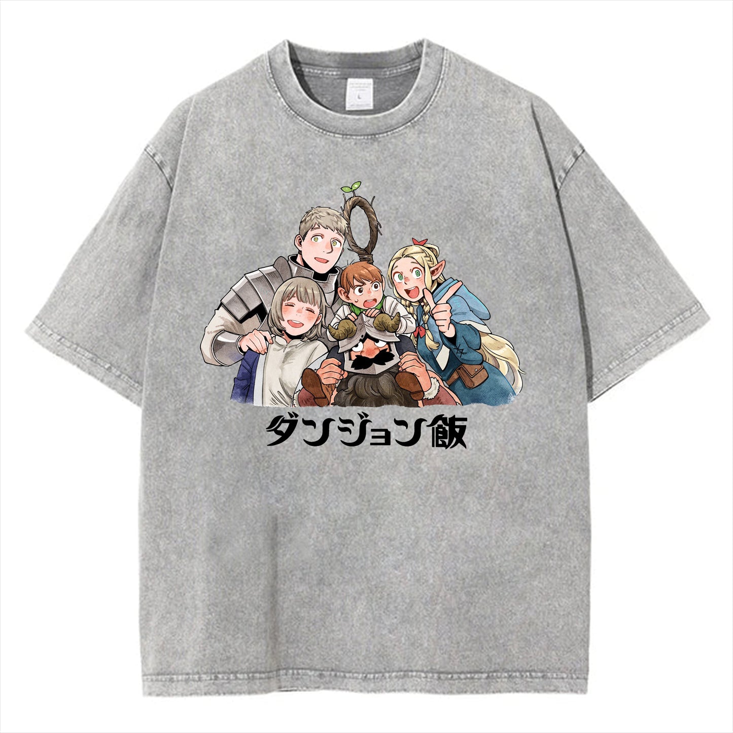 Anime Delicious in Dungeon Marcille Merchandise Printed T-shirt Fashion T-shirts