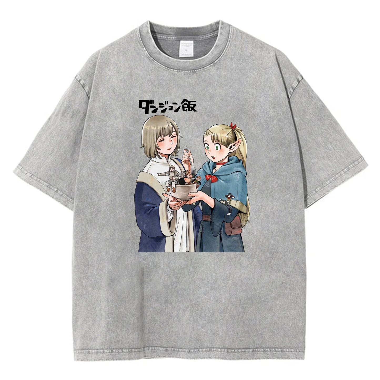 Anime Delicious in Dungeon Marcille Merchandise Summer T-shirts