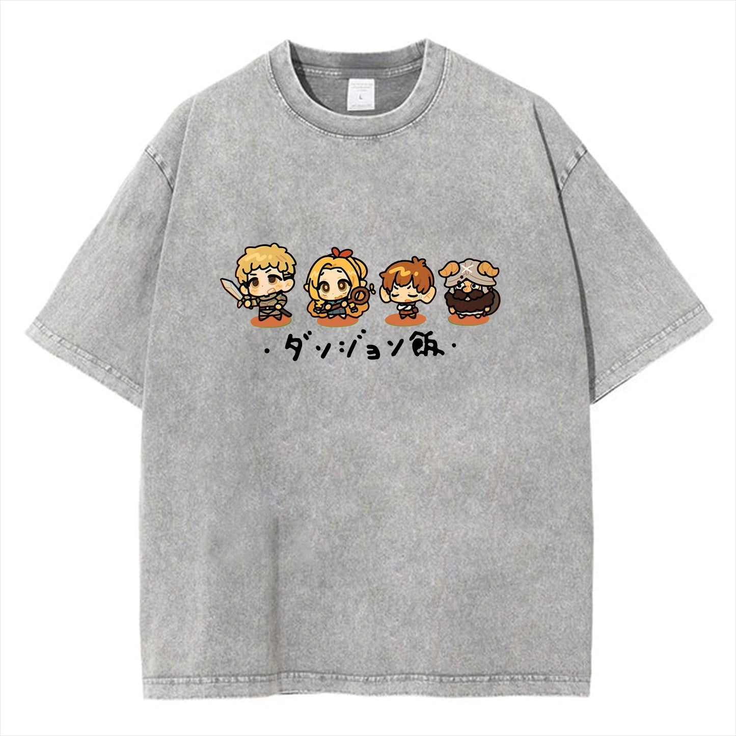Anime Delicious in Dungeon Marcille Merchandise Short Sleeve T-shirts