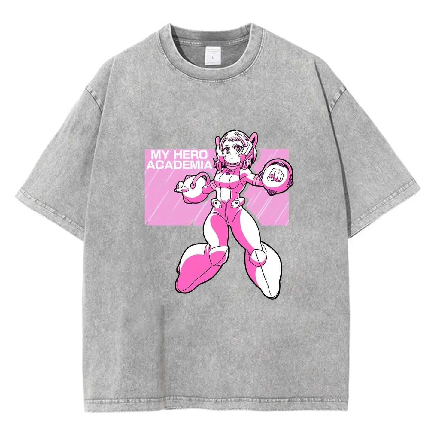 My Hero Academia Season 6 Character Grid Crew Neck Short Sleeve Black Tee