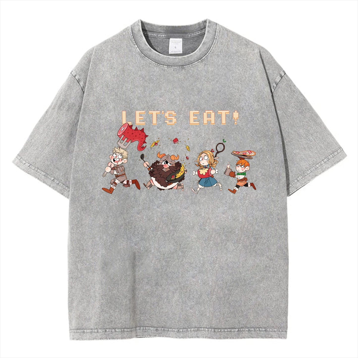 Funny Delicious in Dungeon T-Shirt - Retro Japanese Anime Design