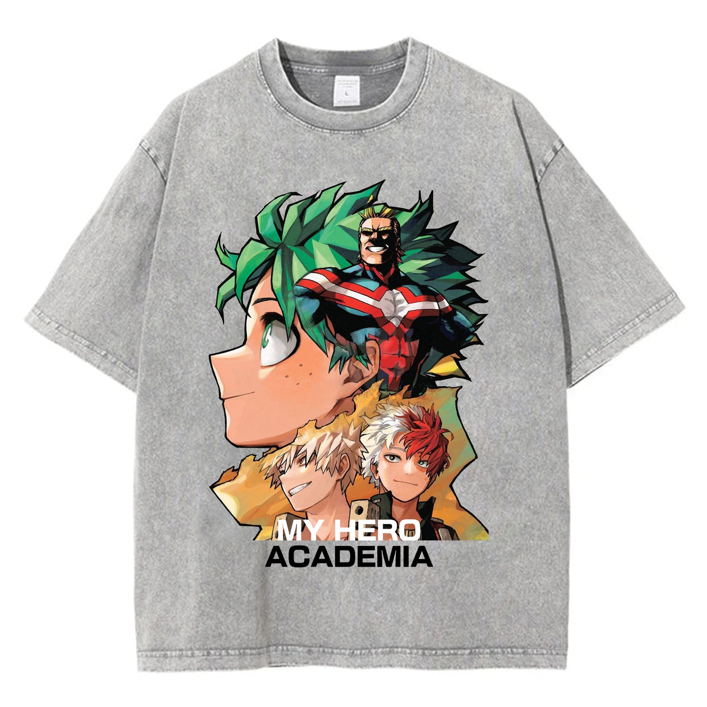 My Hero Academia Season 6 Character Grid Crew Neck Short Sleeve Black Heather Women's Night Shirt