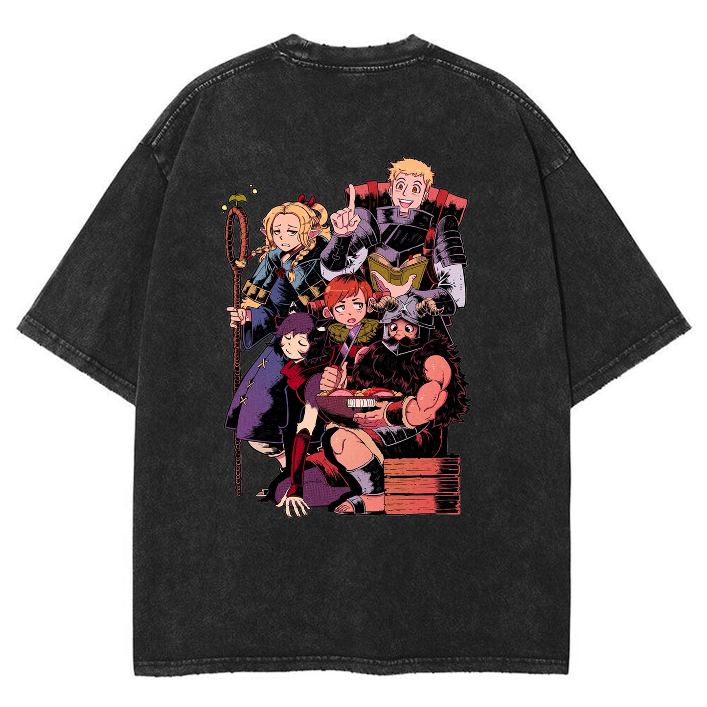 Anime Delicious in Dungeon Marcille Merchandise Printed T-shirt