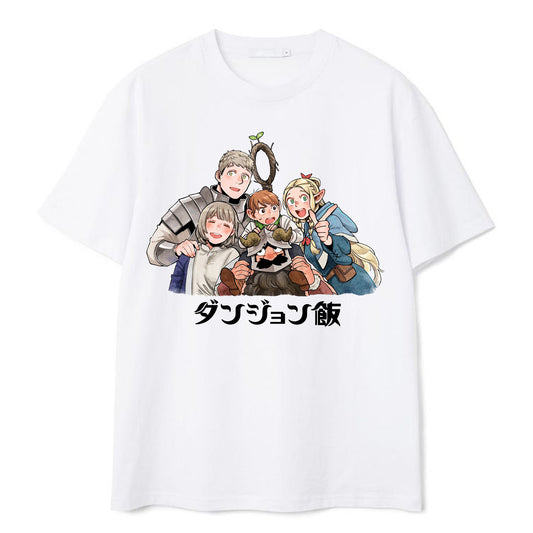 Anime Delicious in Dungeon Marcille Merchandise Printed T-shirt Fashion T-shirts