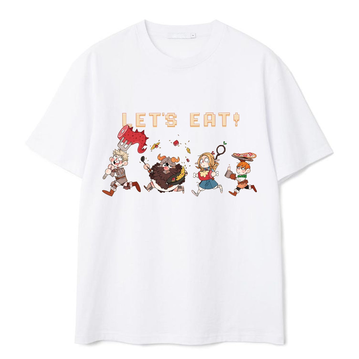 Funny Delicious in Dungeon T-Shirt - Retro Japanese Anime Design