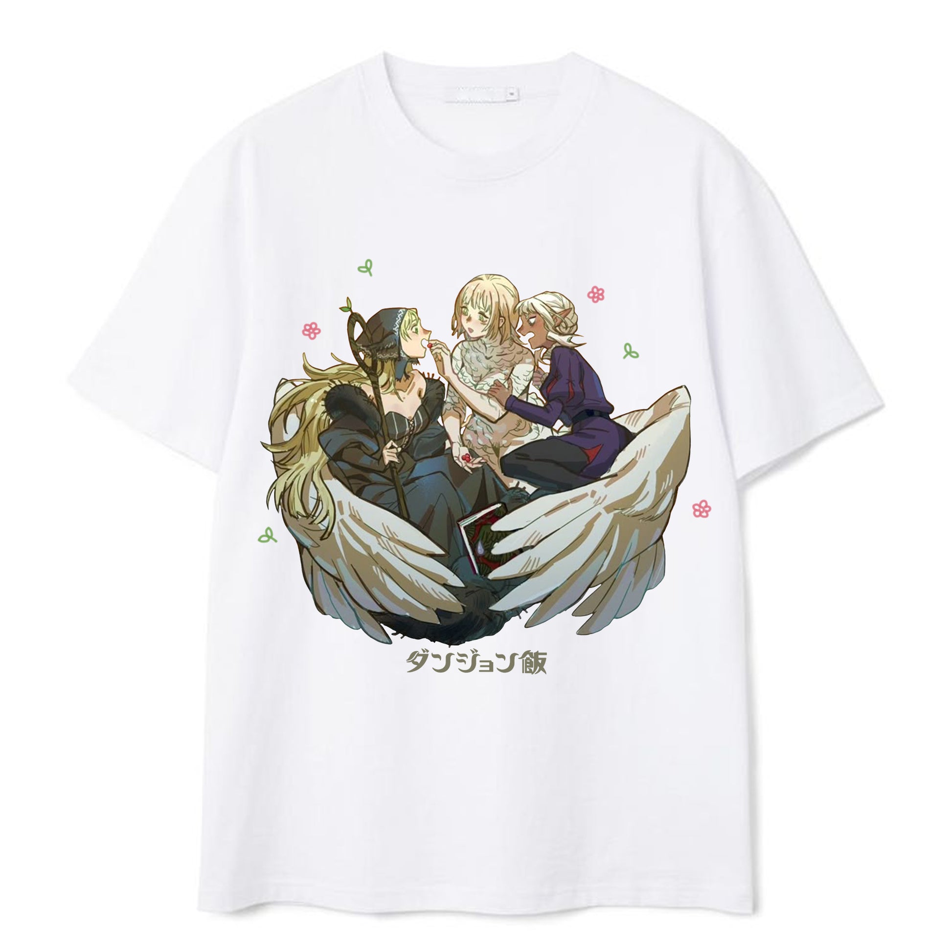 Funny Delicious in Dungeon T-Shirt - Retro Japanese Anime Design