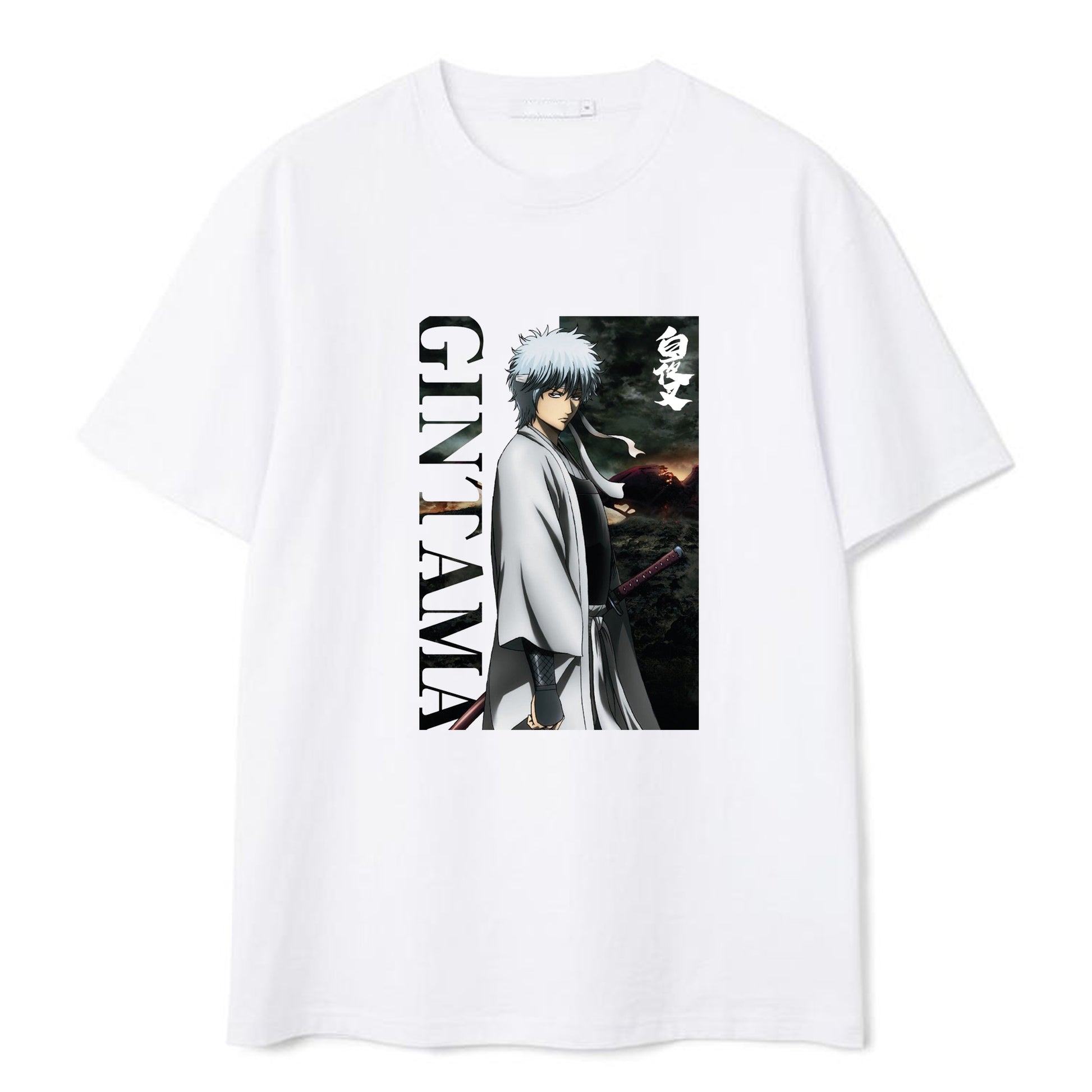 Gintamas - Personalized short sleeve t-shirt for men, fashionable graphic t-shirts, cool casual t-shirts