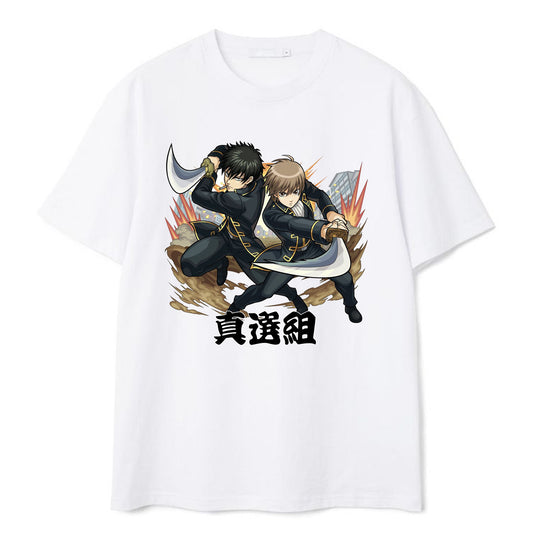 Gintamas Shirt Men's Printed Short Sleeve Tops
