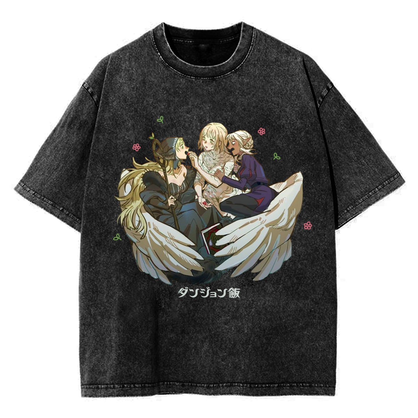 Funny Delicious in Dungeon T-Shirt - Retro Japanese Anime Design