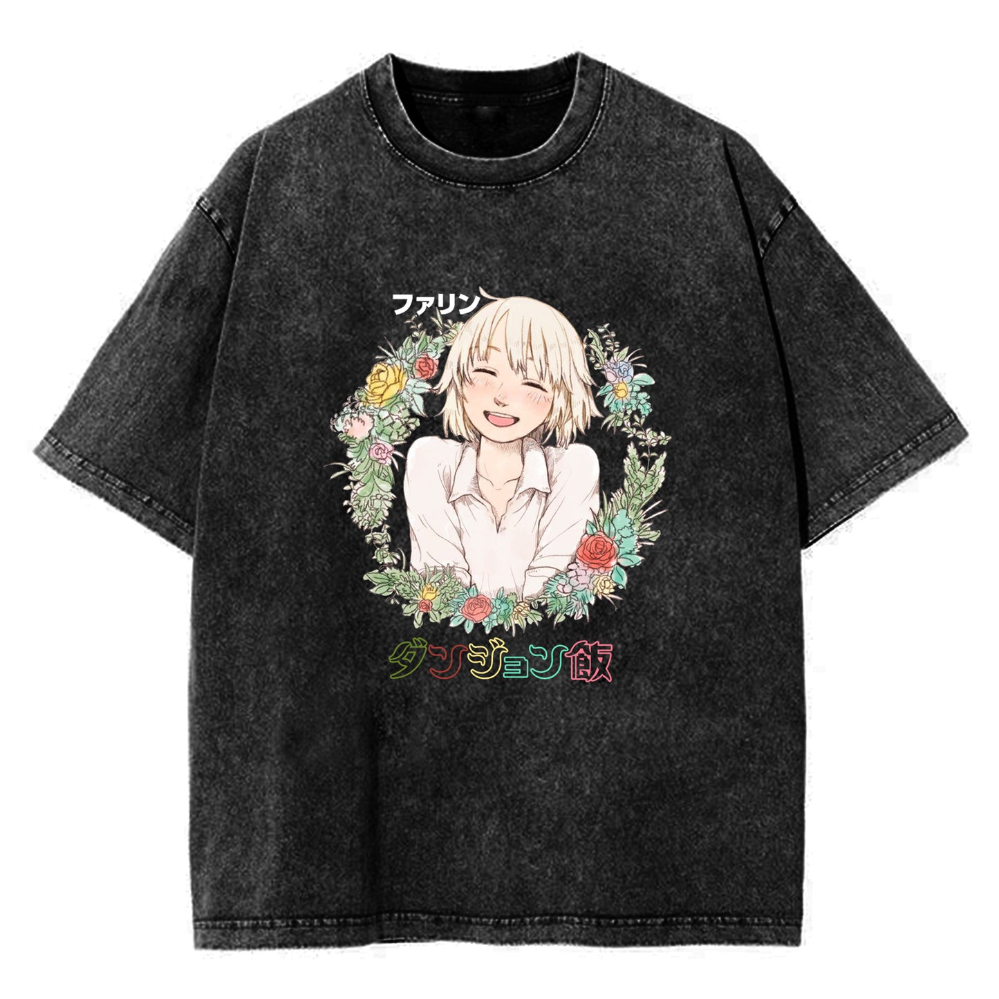 Dungeon Meshi Anime Marcille Laios T Shirt Summer Delicious In Dungeon T Shirts 100% Cotton Tshirt For Men's Short-Sleeve Tops