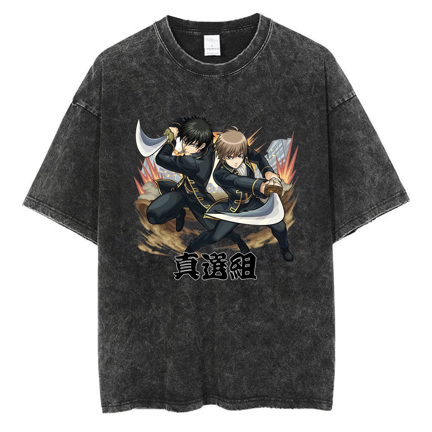 Gintamas Shirt Men's Printed Short Sleeve Tops