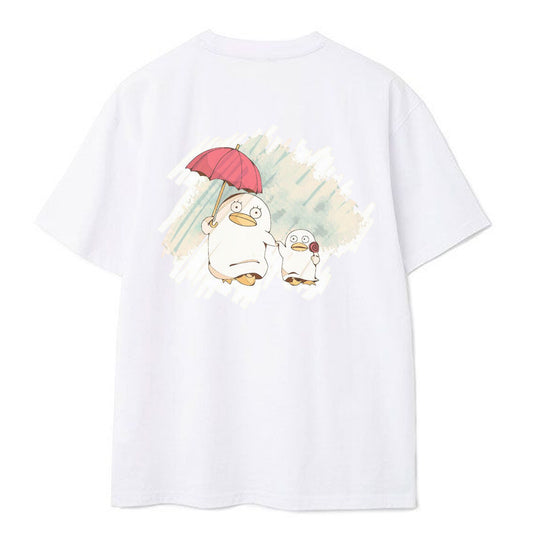 Medfine Gintamas Shirt Men's Printed Short Sleeve Tops